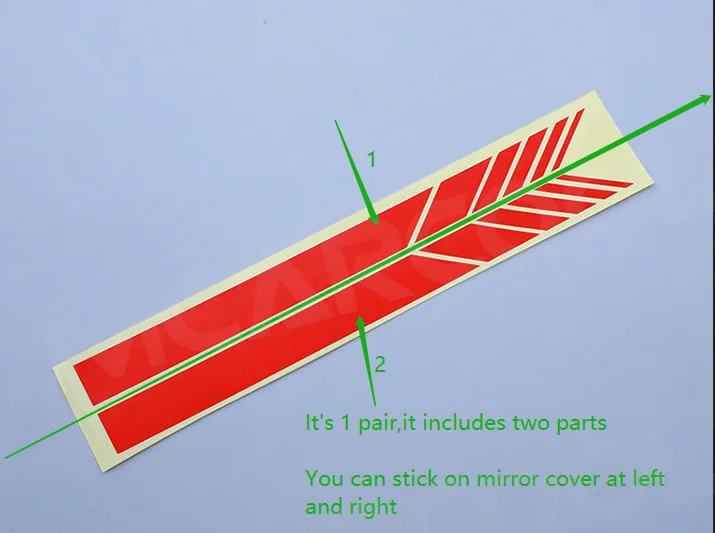 Car Sticker Car Rearview Mirror Side Decal Stripe Vehicle Body Trim Sticker Exterior Decoration Body Accessories 1 Pair car sticker