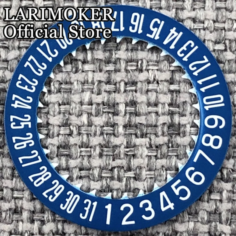 LARIMOKER NH35 Leuchtendes 6-Uhr-Datumsrad, schwarz, grün, blau, Kalenderscheibe, passend für NH34 NH35 Uhrwerke, modifiziertes Ersatzteil – Detail 5