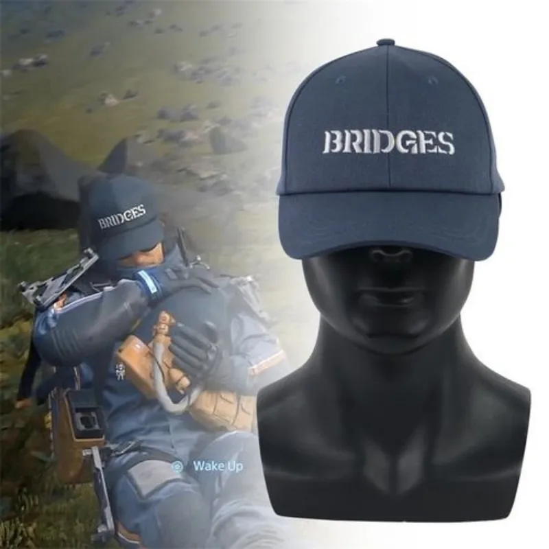 Baseball Hat Steam Game Death Stranding Adjustable Cap Cosplay Sam Bridges Embroidery Baseball Outdoor Sun Hat Essential Hike Travel Headgear