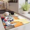 Funny Cute Rabbit Wolf dog Cartoon Table Drain Pad Tabletop Absorbent Draining Mat Tableware Mats Placemats for Table Decor 3