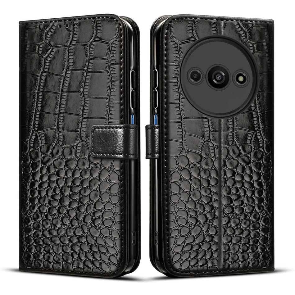 Elegant Leather Wallet Flip Cover with Full Protection and Magnetic Closure