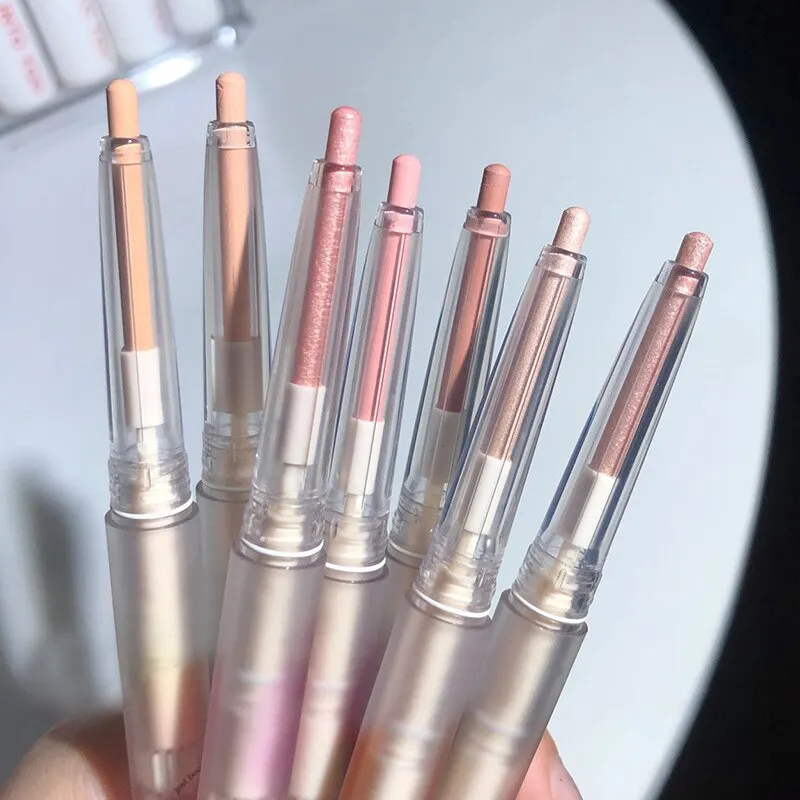 Eyeshadow pen highlight silkworm lurking silhouette beautiful fruit pearl bright makeup tools party makeup gifts