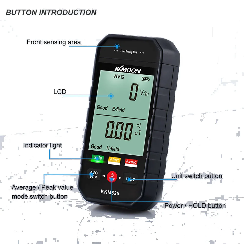 emf medidor de radiacao eletromagnetica detector campo 01