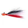 7g 10g 14g 21g 28g 42g 56g 85g Bucktail Lead Jig Hooks Deer Hair Feathers Beard Lead Fish Head Jigging Bass Carp Ice Fishing 3