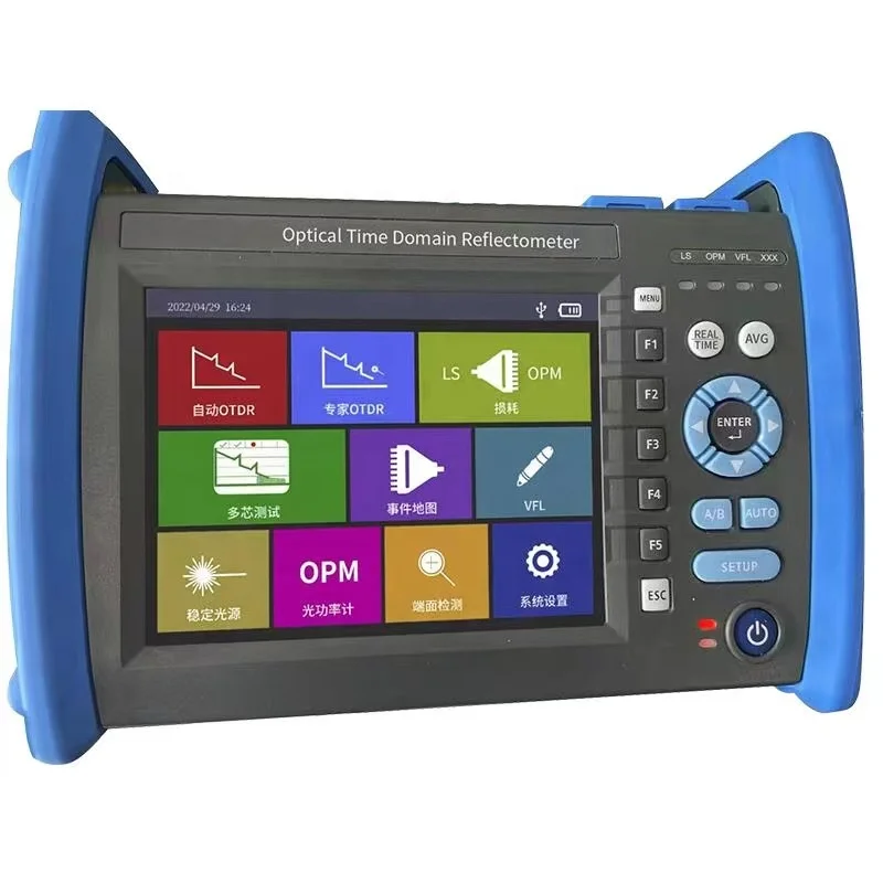 

JW3302E OTDR 1310/1550nm 32/30dB Fiber Optic Reflectometer With Full Touch Screen VFL LS OPM Event Map Ethernet Cable Tester