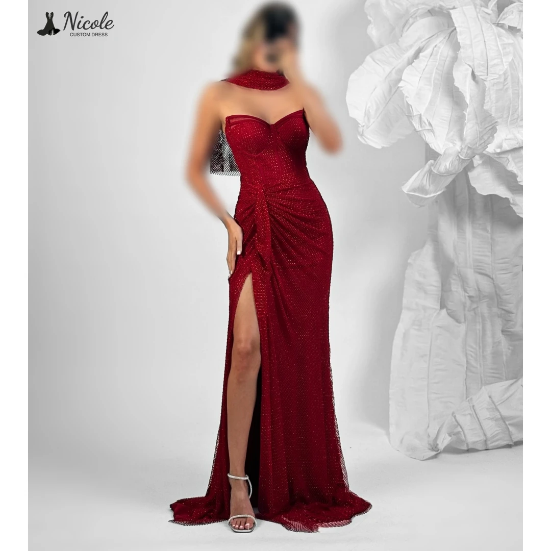 Nicole Custom Made Dresses Ribbon Elegant Party Dresses for Wedding ...