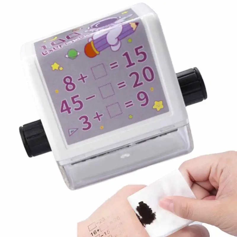 

Цифровой обучающий ролик, многоразовый математический роликовый штамп, дизайнерский цифровой штамп в пределах 100 математической практики