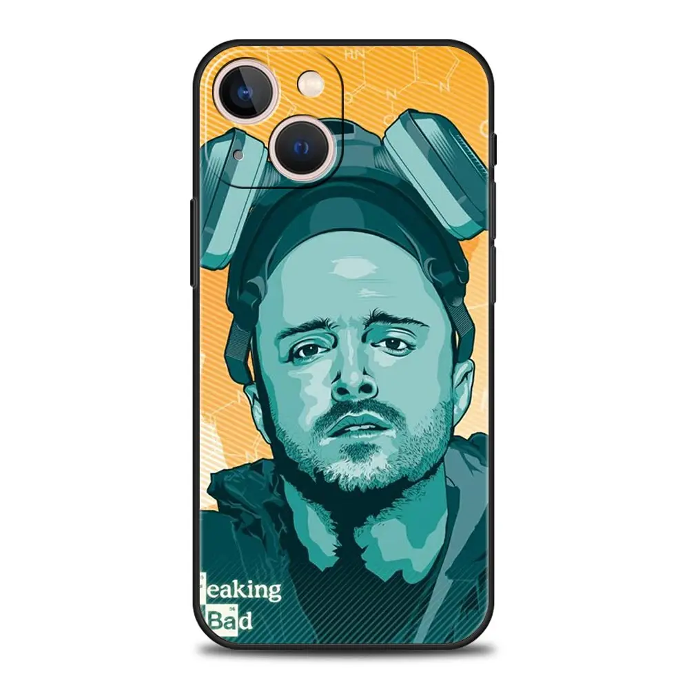 Funda de teléfono de lujo de la serie de TV Popular Breaking Bad para iPhone 13, 15, 14, 12 Mini, 11 Pro MAX, XR, X, SE, XS, 7, 8 Plus, cubierta negra de silicona