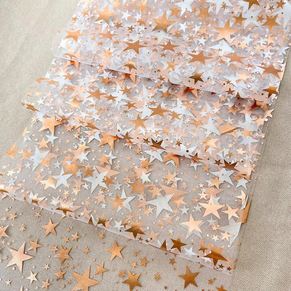 3 Rolls Bling Star Table Runner - Gold Glitter Mesh Table Decor 11x106 Inch For Parties & Holidays
