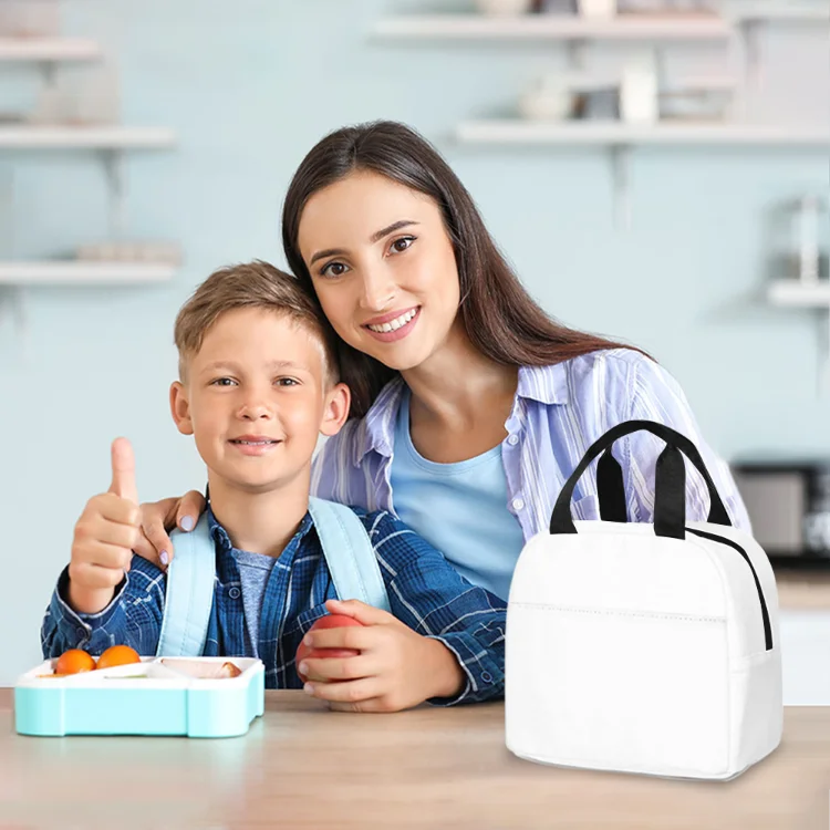 Fashion Lunch Bags Men Women Customize Handbags Student Portable Bag Large Capacity Outdoor Office Food Bags Thermal Bag