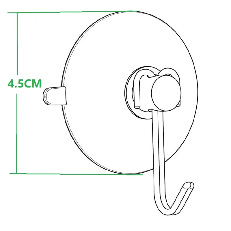 Set Di 4 Ganci Da Parete Riutilizzabili, Carico Potente 5 Kg, Gancio A Ventosa Da Bagno, Porta - Foto 9