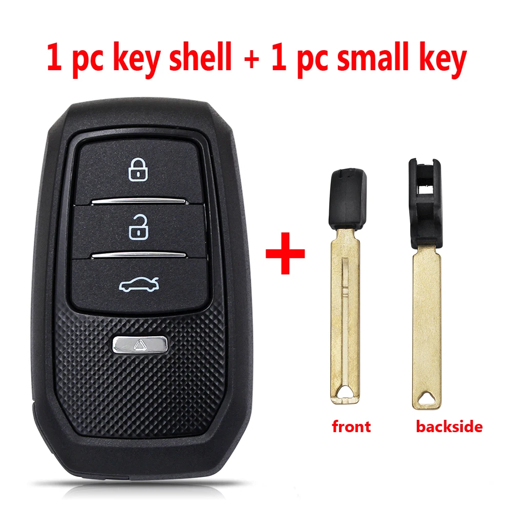 Buttons Remote Key Fob Shell Toyota Fortuner Prado Camry Rav4 Highlander Crown Smart Keyless Case Housing 2/3/4