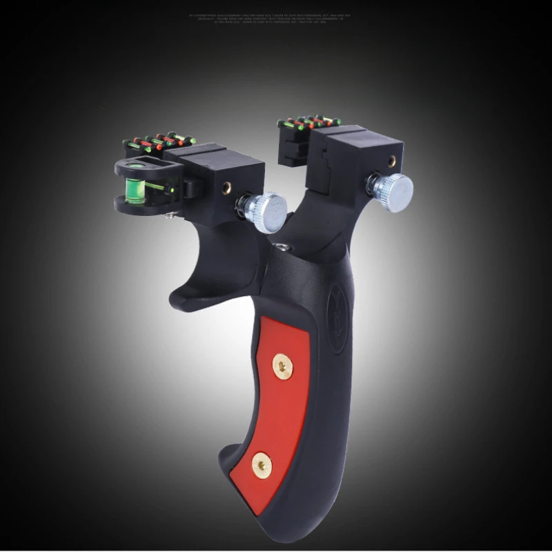 

New Resin Laser Aiming Shooting Slingshot High-precision Hunting Catapult with Flat Rubber Band Outdoor Game Slingshot Kit