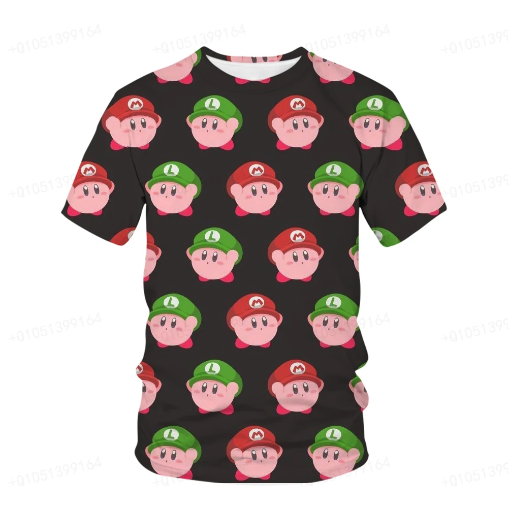 Mario Peach Princess Girls T-shirts Kids Boys Clothes Children's Clothing Tops Baby Short Sleeve Tee Boy T-shirt 3-14 Years Kid