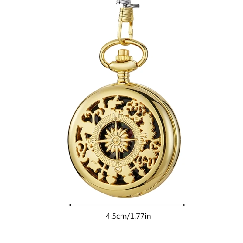 Vintage Bronze Flip Compass Pocket Watch Design Outdoor Hiking Navigation Kid Gift Retro Metal Portable Compass Survival Tools waterproof compass mini compass navigation compass portable compass survival compass