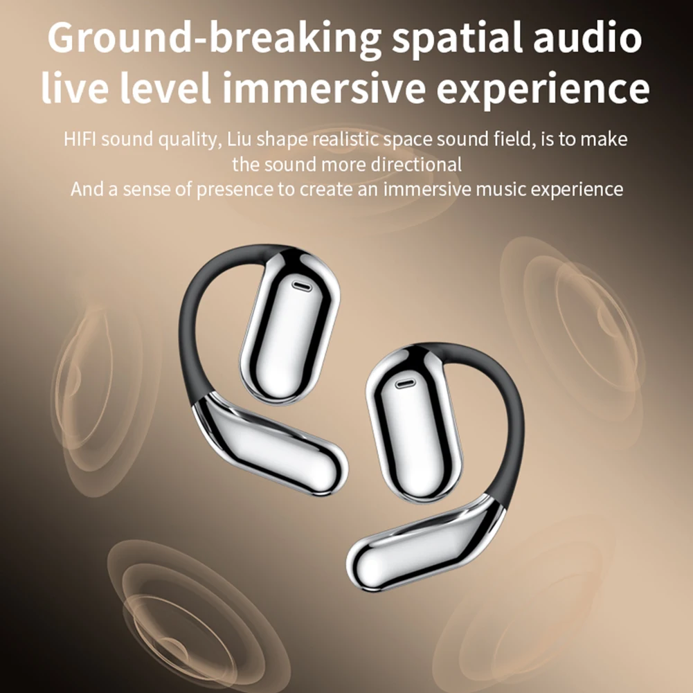 AI Real Time AI Translator Earbuds IPX7 Waterproof Bluetooth-Compatible 5.4 Two-Way Voice Translator for Sports Business Travel