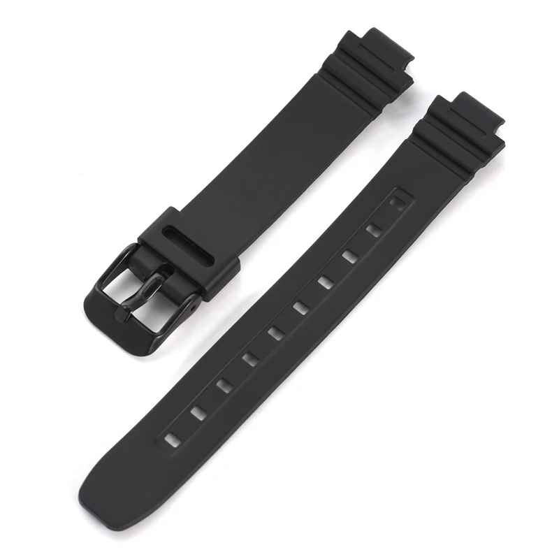 Black Waterproof Resin Strap for Women's Sports Watch - Premium Replacement Accessory