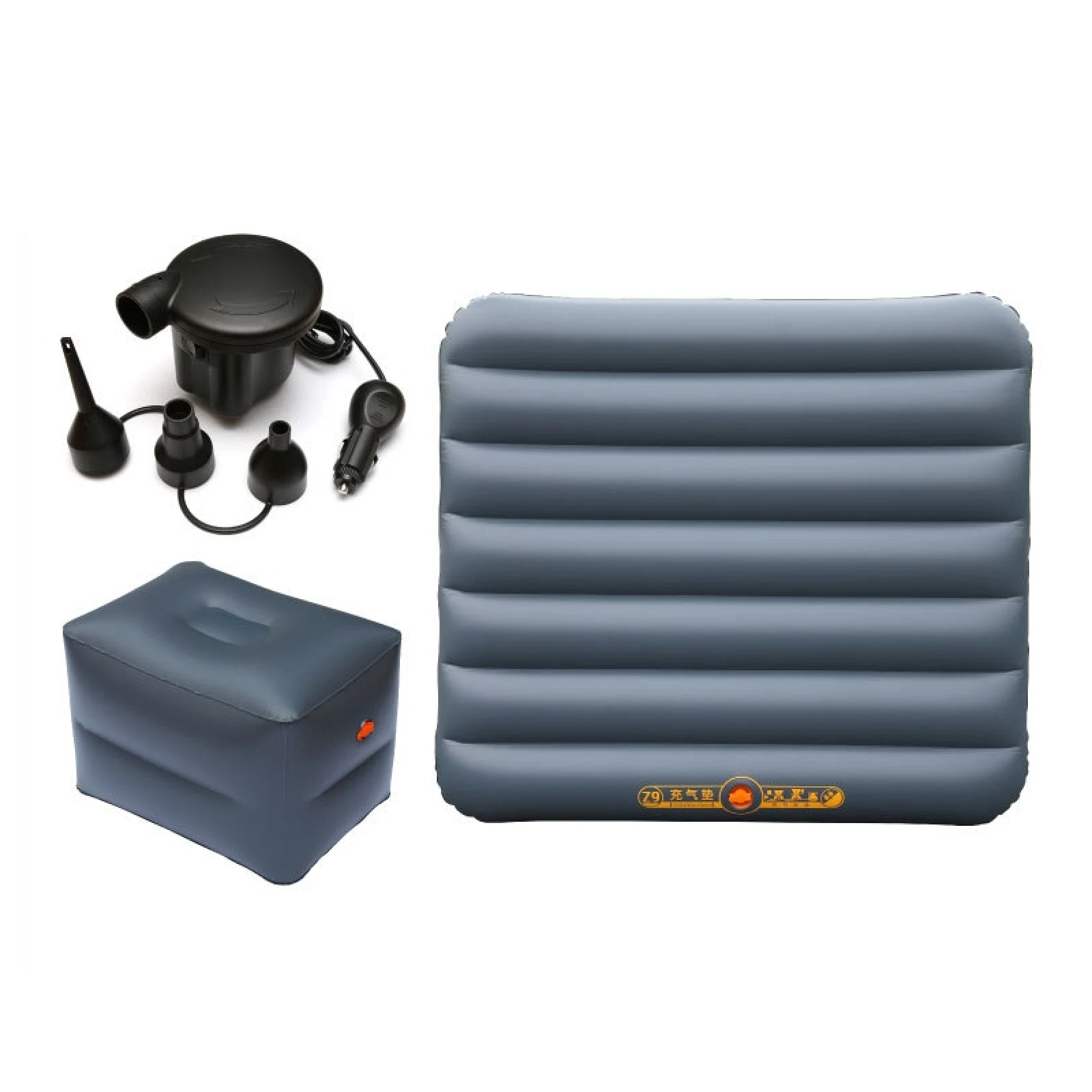Z56789Q1 Sgabello Gonfiabile Per Auto In Pvc + Cuscinetto Aumentato + Pompa Sgabello Gonfiabile Grande Quadrato Sgabello Gonfiabile Universale Da Viag