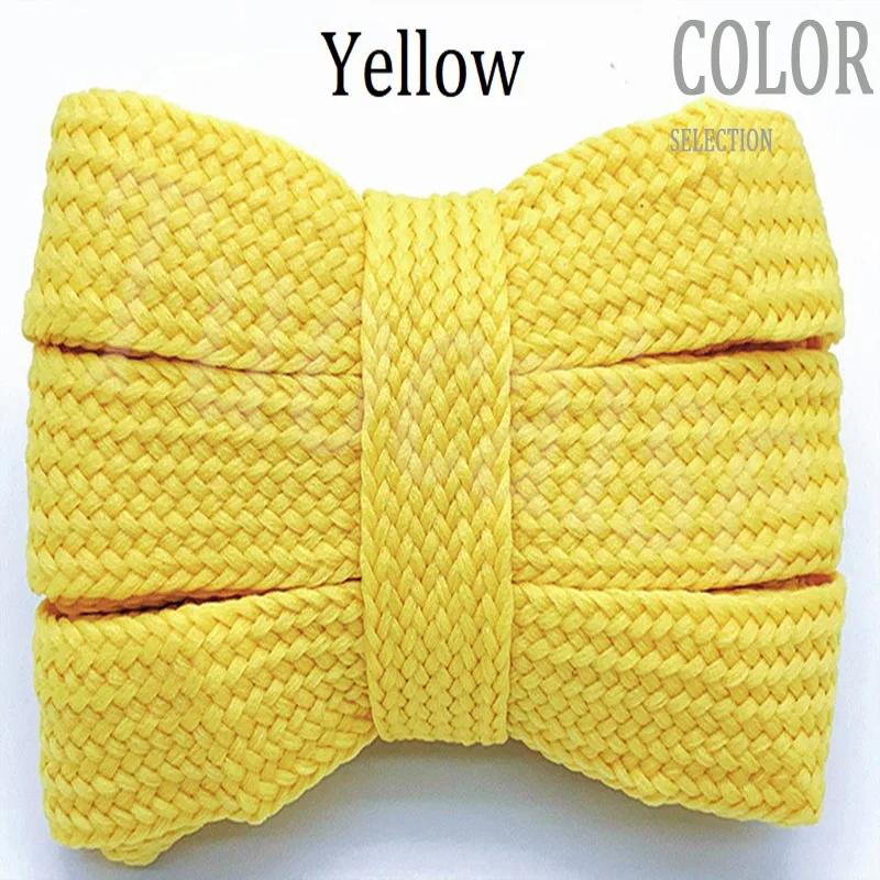 Premium 20mm Thick Flat Colored Soft Shoelaces
