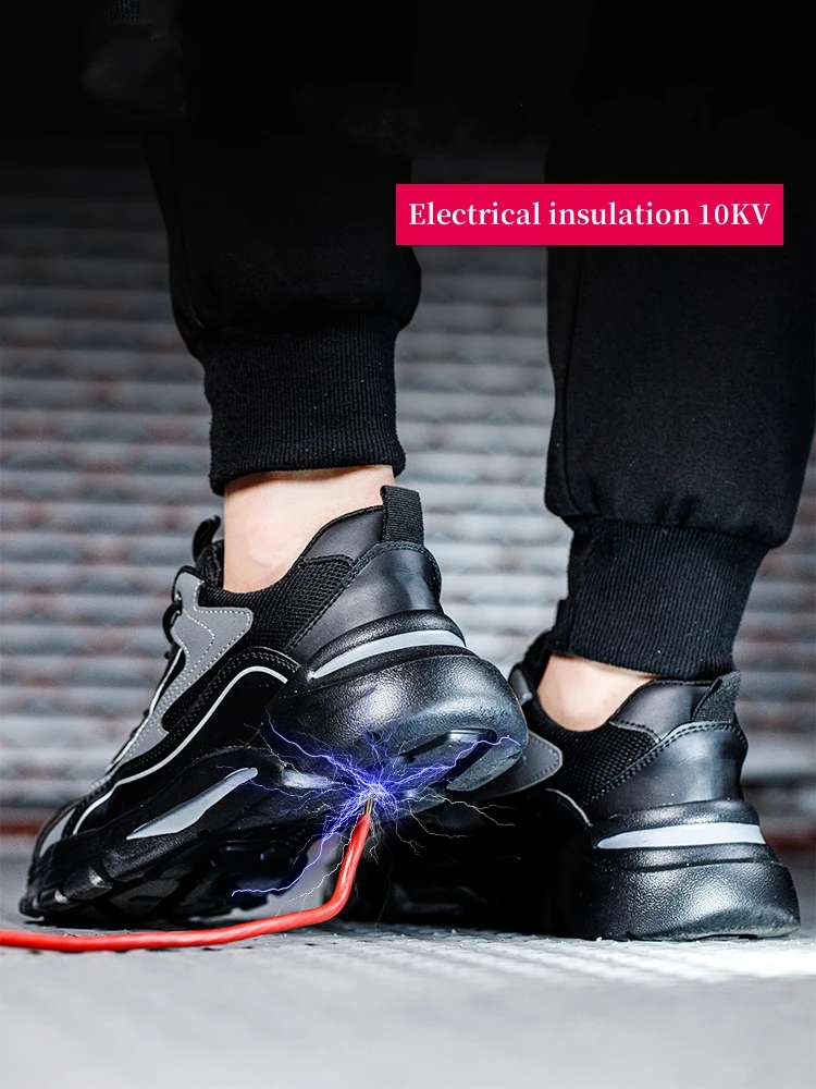 Electrical insulation 10KV Men Work Safety Shoes Lightweight