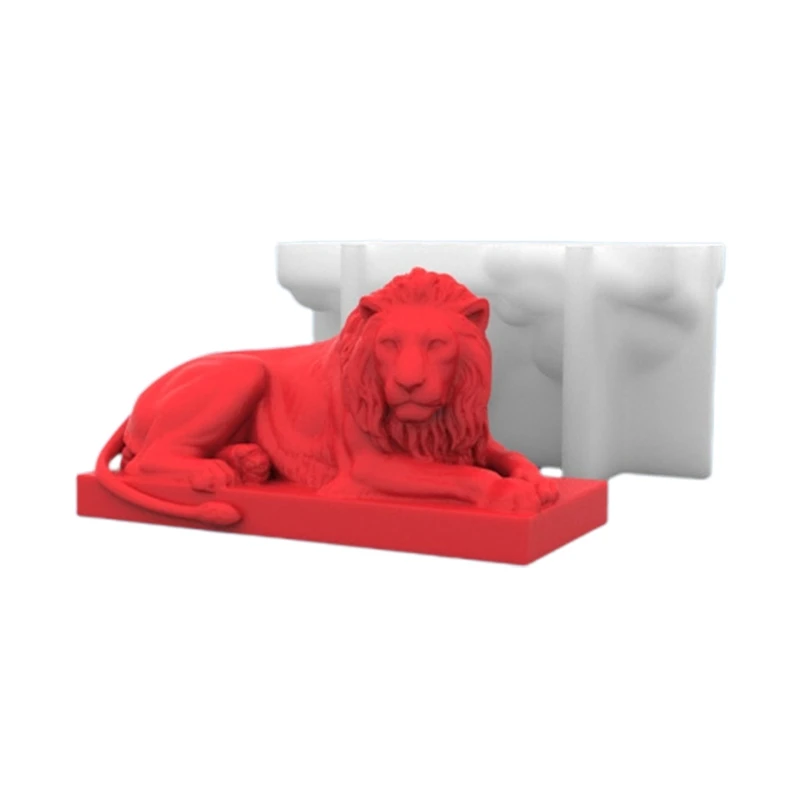 Lion Silicone Mould for Soap Making Chocolate Candy Mold Cake Fondant Topper Decor Resin Clay Plaster Candle Melt Molds K3ND christmas tree shaped silicone soap mold silicone molds clay mould silicone soap making molds silicone material