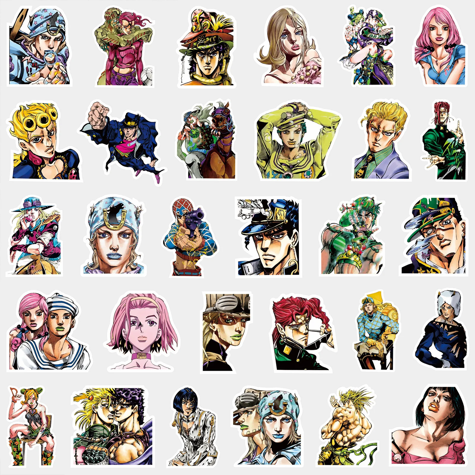 77/82/159PCS Kujo Jotaro Anime Aufkleber JoJo Bizarre Adventure Aufkleber Higashikata Josuke Bruno Buccellati Cartoon Aufkleber – Detail 5