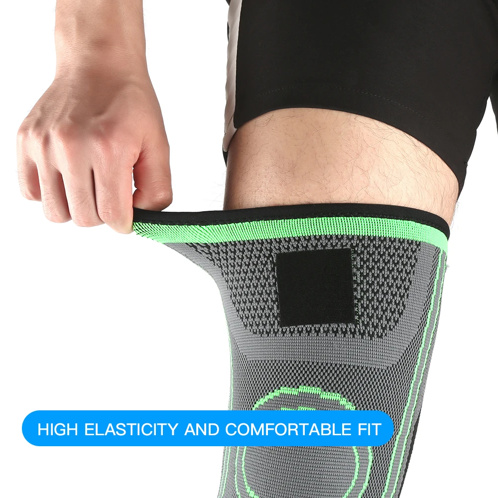 Gym Knee Support Breathable Elastic Compression Kneepads Patella Protect Knee Brace Safety Guard Strap For Sport Running