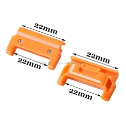 Versatile Quick Fit Watch Band Adapter Set - Lightweight End Link Accessories (2 - Pack) (Orange - 22mm - 22mm)