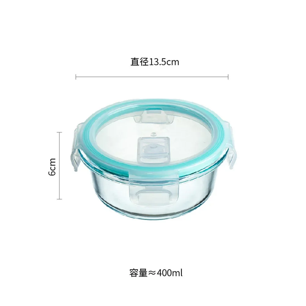 thumbnail image 1 of Fiambrera de vidrio de borosilicato de alta calidad, calentada por microondas, loncheras selladas, caja para refrigerador y congelador, tazones para sopa que mantienen la frescura, 1 of 5
