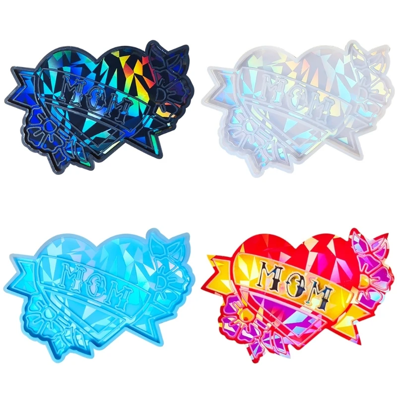 

Силиконовая форма для ключей из смолы с подвеской в ​​форме сердца для мамы для поделок и изготовления ювелирных изделий