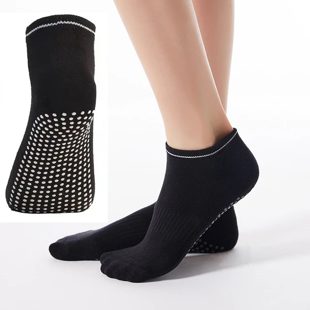 Trampoline Socks Yoga Socks Women Cotton Silicone Non-slip Grip