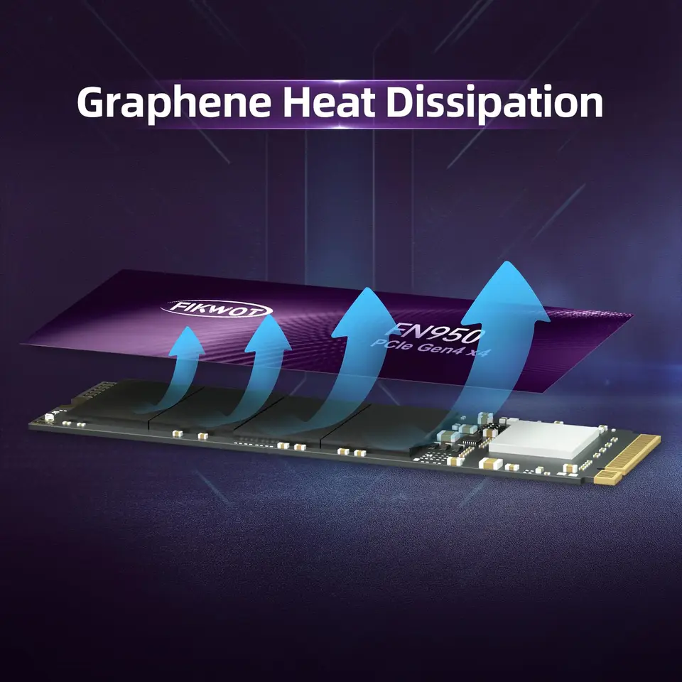 新品 2TB SDD FIKWOT FN950 M.2 PCIe4.0 NVMe Fikwot FN950 M.2 2280 SSD PCIe Gen4 x4