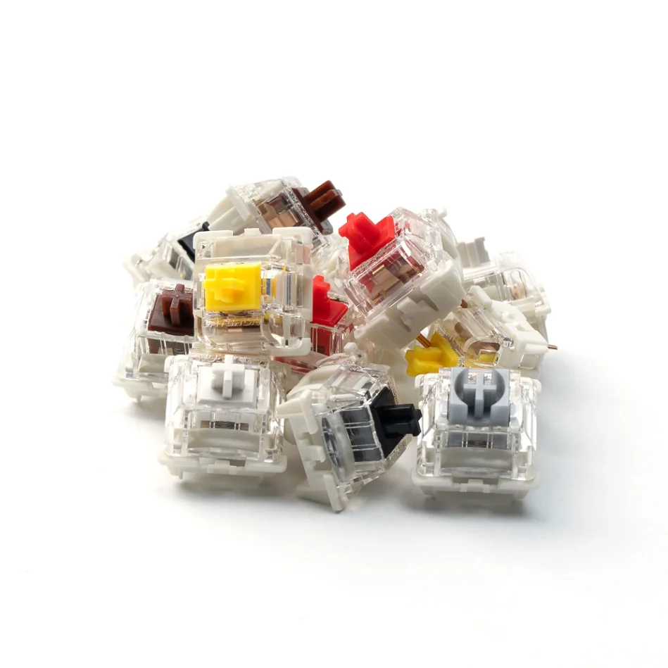 Gateron Pro v2 Interruptor de 2.0 3pin Rgb Linear Tátil Branco Amarelo Vermelho Prata Interruptor Marrom para Teclado Mecânico Pré Lubed - Imagem 6