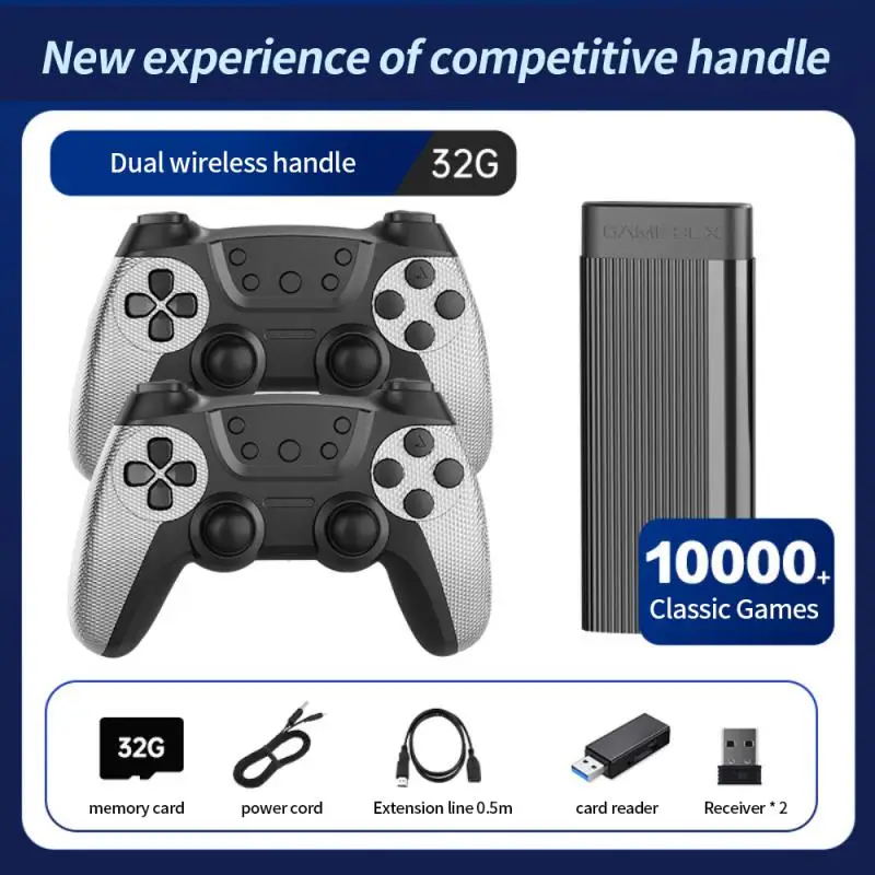 

New Game Stick H9 Retro Video Game Built in 20000 Portable Games Console with 2 Wireless Controller video game console