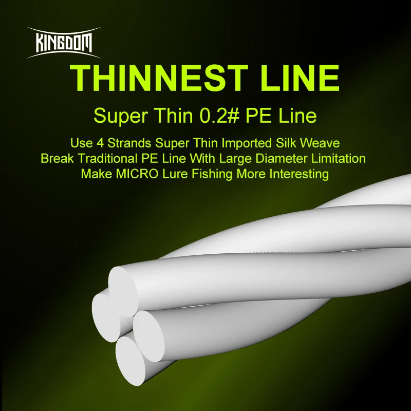 Micro Fly THINNER PE Braided Fishing Line – 150M, 4 Strands 3
