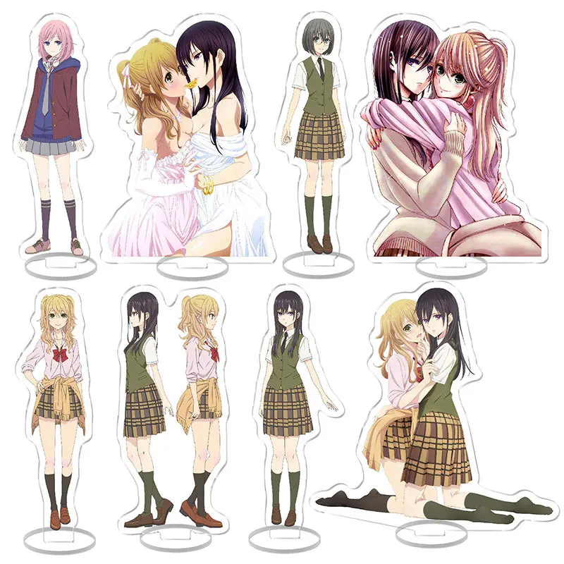 Soporte acrílico de Anime para decoración de escritorio, modelo Aihara Yuzu Mizusawa Matsuri Aihara Mei, accesorios de colección, regalos de Anime