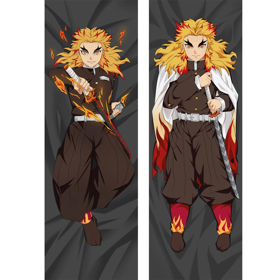 

Anime Dakimakura Case Demon Slayer Rengoku Kyoujurou Printing Sexy Hugging Body Pillow Cover Case Otaku Pillowcase