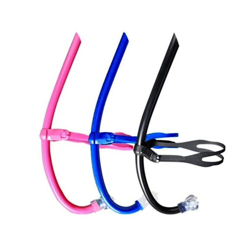 Multi-color Swim Snorkel Easy-breath Snorkeling Diving Equipment Center Mount Comfortable Silicone Mouthpiece for Pool