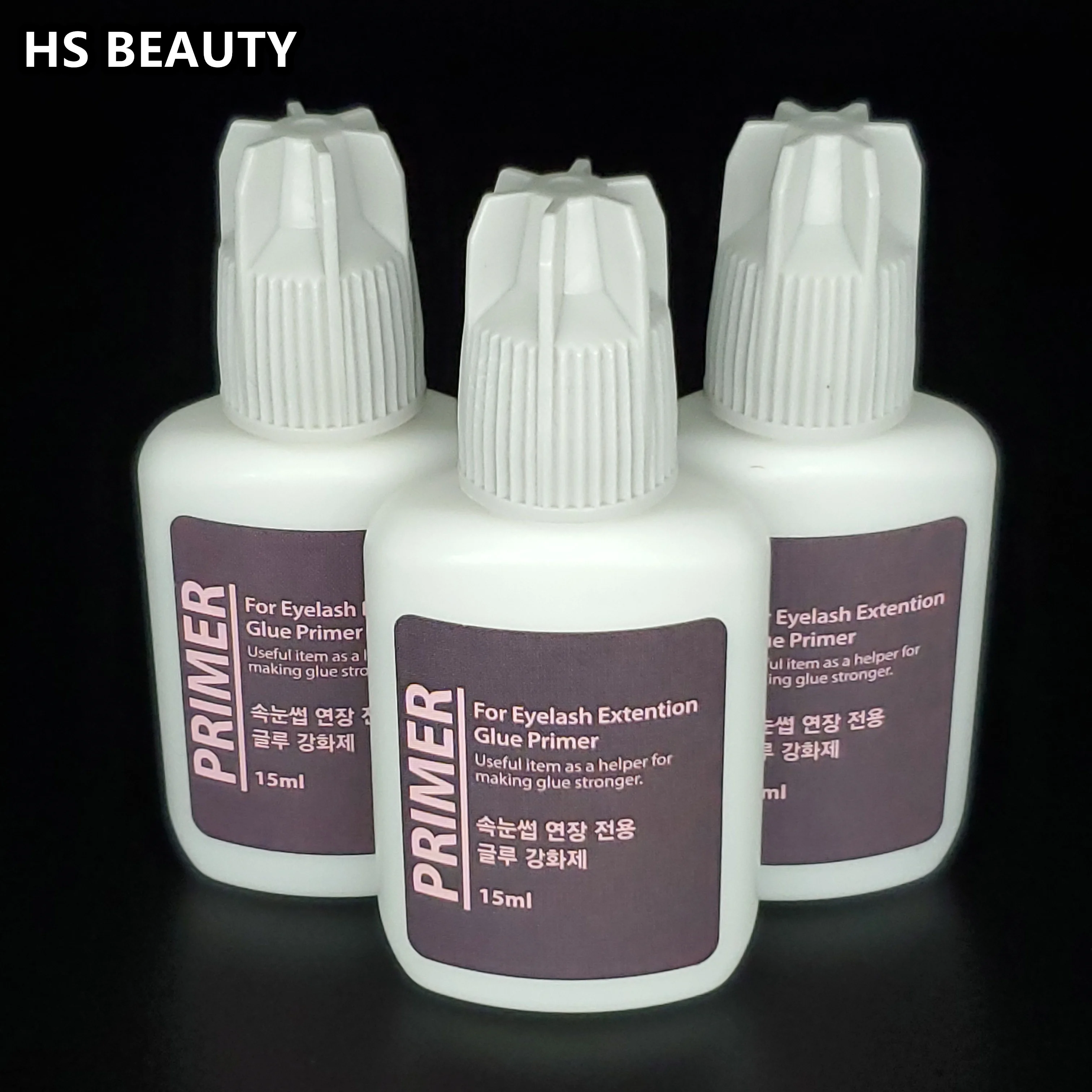 4 Bottles Korea Lady 15ml Glue Primer Used On Roots Of False Eyelashes Make Eyelash Glue
