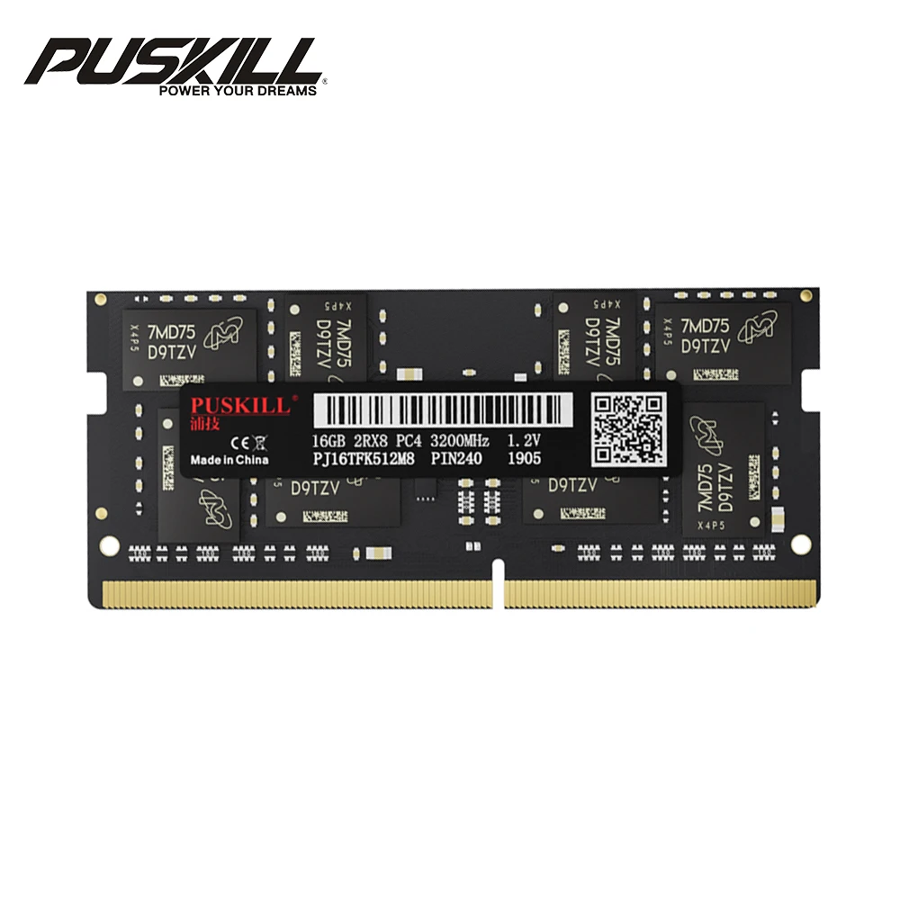 Memória RAM DDR4 PUSKILL 16GB 3200MHz