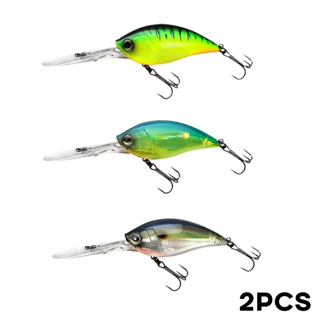 Crankbait Fishing Lure 2pcs 70mm 21g Artificial Hard Baits