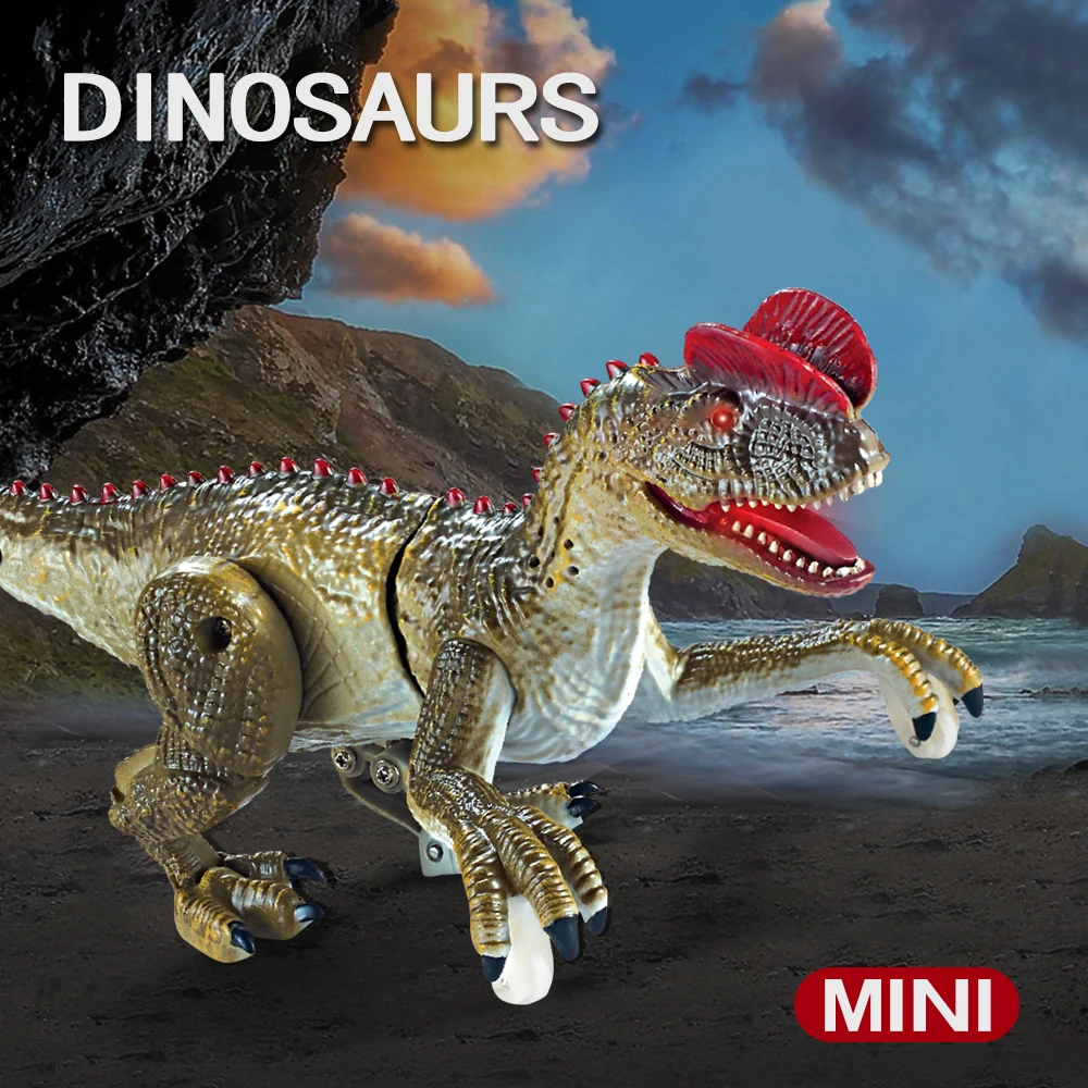 Electric Toy Remote Control mini Dinosaur Walking  Dinosaur Robot With Light Sound Electric Animal Toys Gift 4