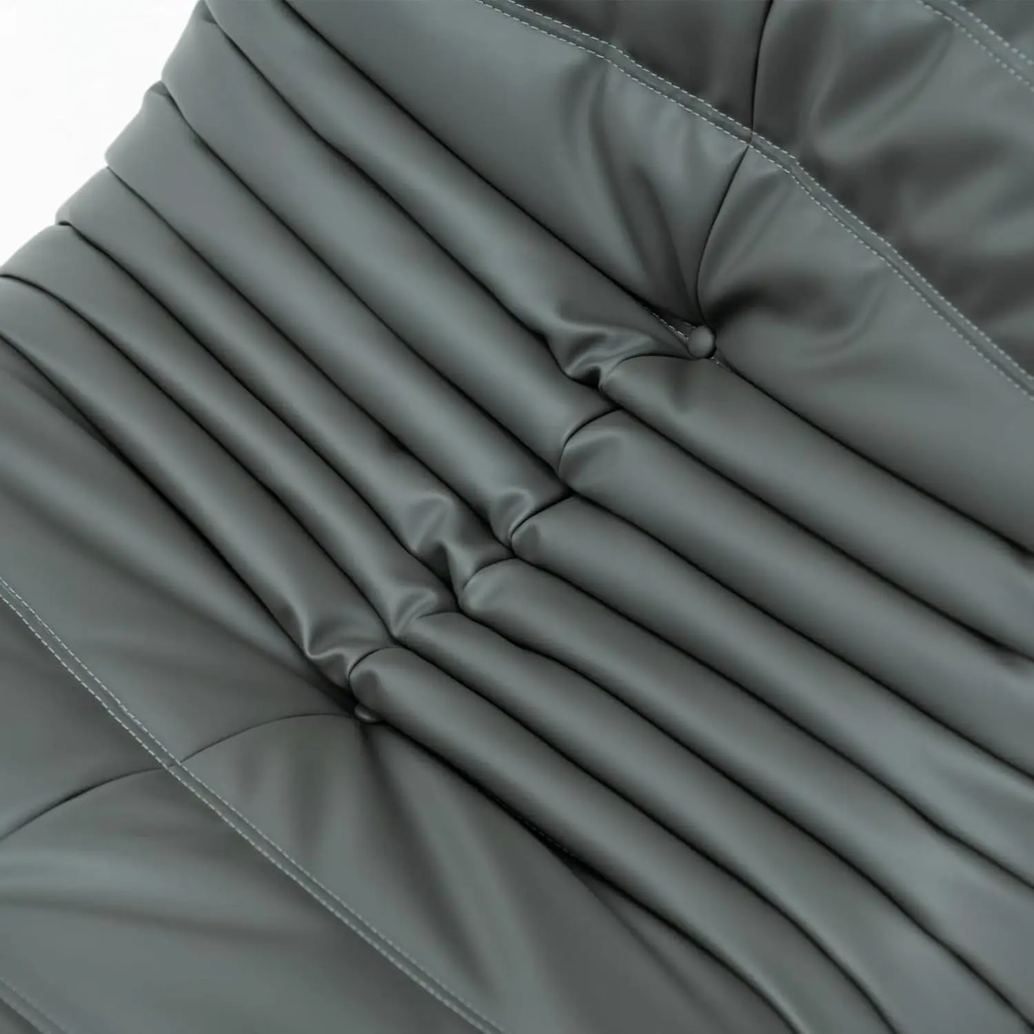 Togo Sofa Couch Chair, Beanbag Sofa Chairs, Lounge Armless Sofa, Filled by High Density Memory Foam,3 color materials available 4