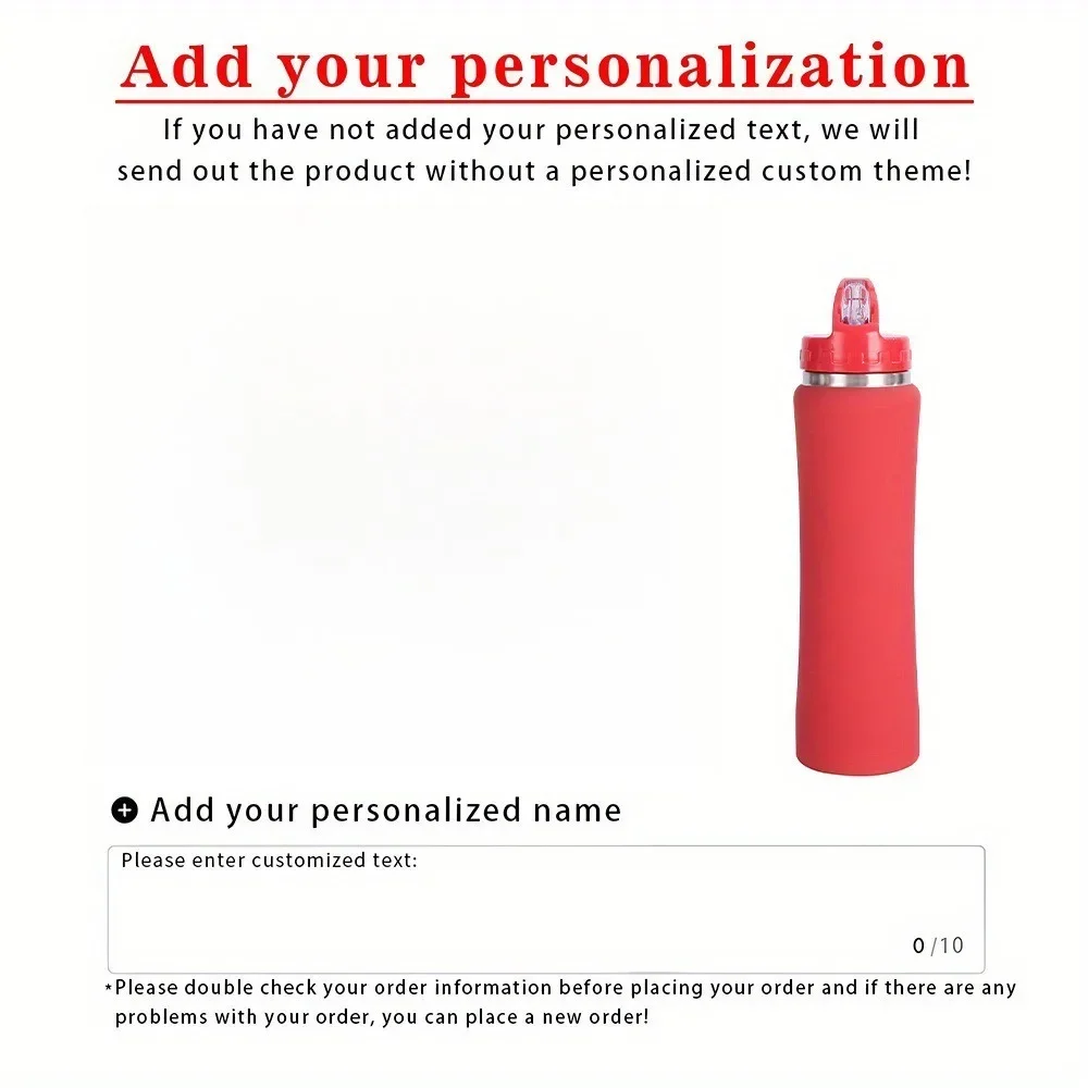 Customized Insulated Stainless Steel Water Bottle with Straw - Ideal Gift for Fitness & Cycling Enthusiasts