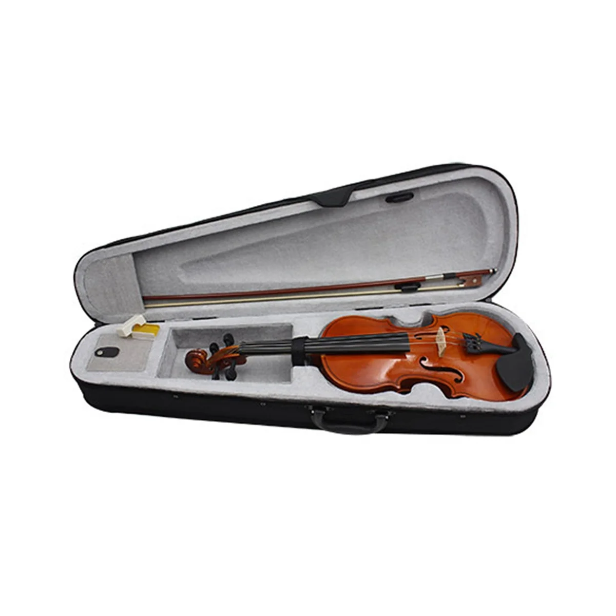 

Wooden Violin: Solid Wood Popularization Violin, Beginner Practice Violin