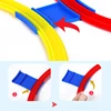 Outdoor Kids Funny Physical Training Sport Toys Lattice Jump Ring Set Game with 10 Hoops 10 Connectors for Park Play Boys Girls 2