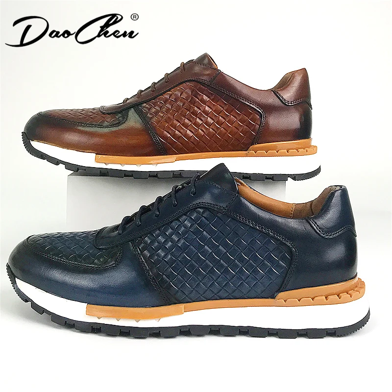

Classic Brand Designer Business Casual Sneaker Shoes for Men Genuine Leather Lace-up Basic Outdoor Footwear Daily Flat Oxfords