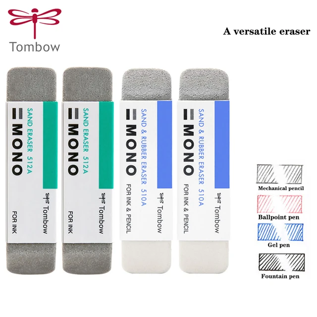 Tombow Mono Sand Eraser ES-512A/ES-510A Double Head Gel Pen Pencil