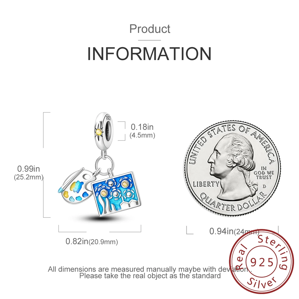 Van Gogh Starry Night Charm Packaging