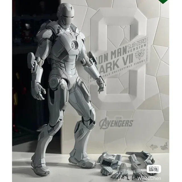 Hottoys Ht Mms329 제로 버전 초콜릿 다리미 맨 Mk7 화이트 한정판, 폴라 에디션, 취미 컬렉션, 액션 피규어 모델 리뷰